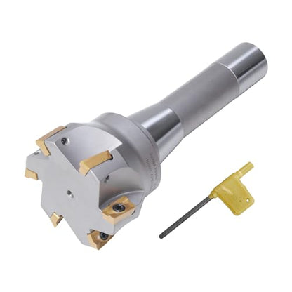R8 인덱서블 5.1~1.3cm(2~0.5인치) 엔드 밀, 카바이드 인서트 90° 밀링 커터 - size: 2 - 1/2"