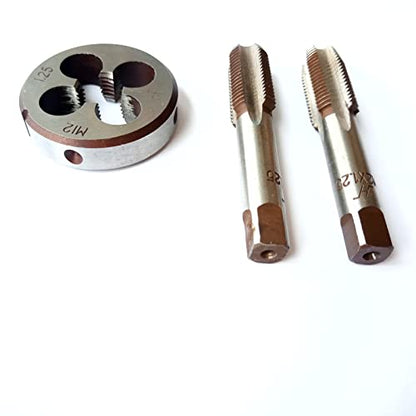 AtticZone M12 x 1.25 Metric Hand Thread Tap and Die Set, Right Hand - size: M12x1.25