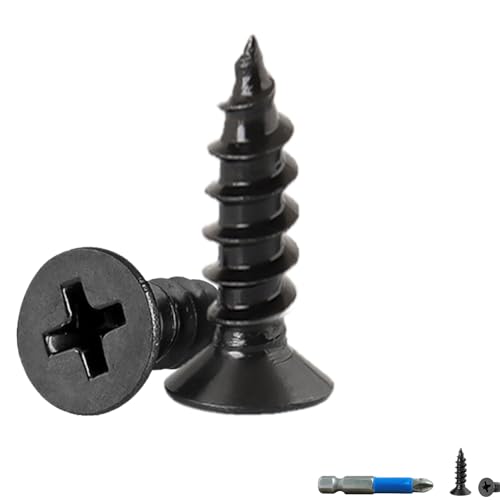 Wood Screws, Flat Head Phillips Self Tapping Screw, #10 x 3/4", 100 Pcs - size: #10 x 3/4"