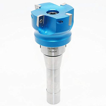 2.5 Inch Face Milling Cutter Aluminum 400R 63MM CNC End Milling Cutter Holder + R8-FMB22 Shank Face Shell Mill Arbor + 4pcs APKT1604 Carbide Inserts + 8mm Hexagon Wrench + T15 Wrench CNC Machine Tools - style: AL 400R 63-22 (2.48 Inch)