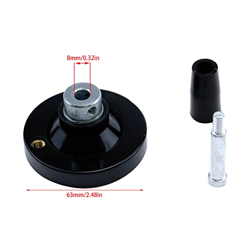 2pcs 63mm Revolving Handle, Hand Wheel, 8mm Hole Diameter