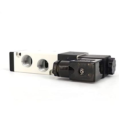 Solenoid Valve 3/8"PT Pneumatic AirTAC 4V310-10 Air 12V/24V/110V/220V Single Coil Pilot-Operated Electric 2 Position 5 Way Connection Type (4V310 PT3/8, AC110V) - size: 4V310 PT3/8, style: AC110V