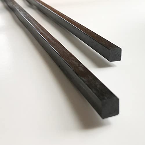 – Square Carbon Fiber Rod - 10mm x 1000mm – Pultruded Square Solid Rod - Black Matte Finish - Pure Solid Carbon Fibre Square Tube shafts - for RC Planes-Drones, Boat DIY Craft Projects