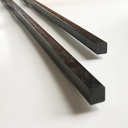 – Square Carbon Fiber Rod - 10mm x 1000mm – Pultruded Square Solid Rod - Black Matte Finish - Pure Solid Carbon Fibre Square Tube shafts - for RC Planes-Drones, Boat DIY Craft Projects