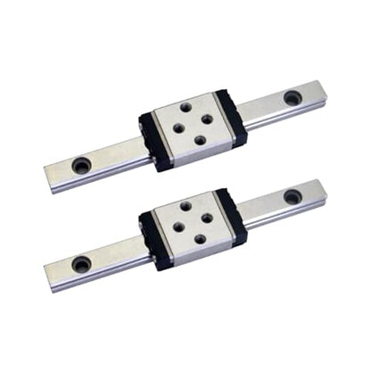 MGN5 Linear Rail 50mm 1.97" 2PCS MGN5 Miniature Linear Motion Slide Rail + 2PCS MGN5H 5mm Linear Sliding Bearing Carriage Block Black for 3D Printer and CNC Machine - size: L: 50mm / 1.97 inch, style: MGN5 Rail + H Block