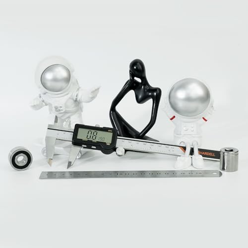 HARDELL Digital Caliper 6 Inch, Rechargeable Calipers, One-Key Reset