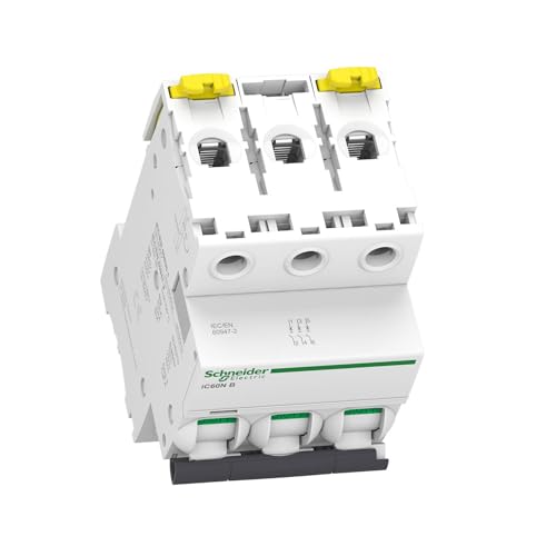 Schneider A9F74325 Miniature Circuit Breaker - iC60N - 3 Poles - 25 A - C Curve