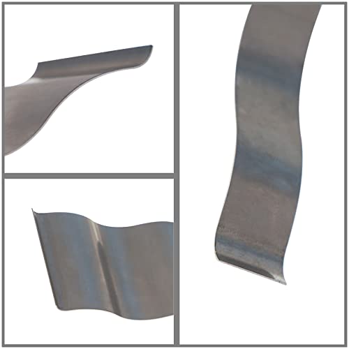 waltyotur 1/8 Inch Steel Wavy Parallel Set Accuracy 0.0002 Inch for Layout Work, Standard and Setup 9 Pairs - size: 1/8 in