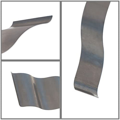 waltyotur 1/8 Inch Steel Wavy Parallel Set Accuracy 0.0002 Inch for Layout Work, Standard and Setup 9 Pairs - size: 1/8 in