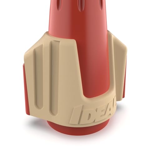 IDEAL Electrical Twister PRO (30-644J) Red/Tan 8 AWG Wire Connectors, 500ct - color: Yellow,Gray,Red, size: Jar of 500
