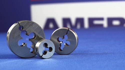Drill America 3/4"-11-1/2 2" OD HSS NGH Garden Hose Round Die with Matching Die Handle (Wrench), Die Stock - size: 3/4" NGH, style: 2" OD