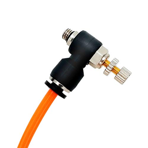 Beduan Pneumatic Push to Connect Air Flow Control Valve 6mm OD x 1/8" Male - size: 6mm x 3.2mm