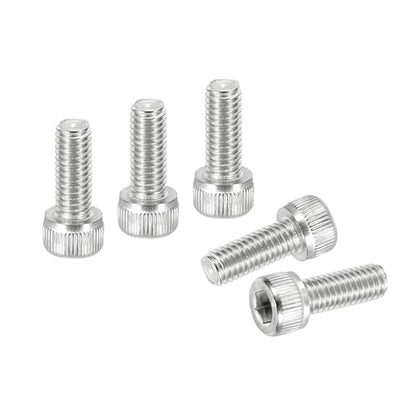 PATIKIL #10-32 x 1/2" Socket Head Cap Screws Bolts, 20Pcs 304 Stainless Steel Hex Head Metric Screws for Door Road Bicycle Mountain Bike Auto Ship Communication Equipment, Silver - size: 1/2 inch