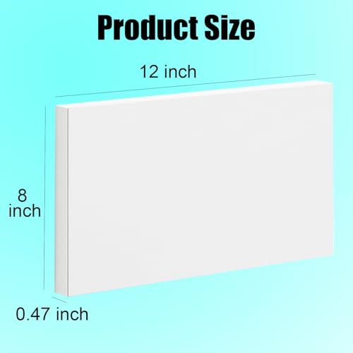 HDPE Sheet 1/2-2PCS 12" x 8" High Density Polyethylene Sheets with Protective Film 1/2 Thick HDPE Plastic Sheet Board Solid Plastic Block for Flat Panel DIY Projects Machining Home (White) - color: White, size: 12“x8"x1/2"