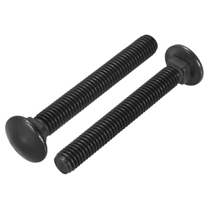 5Pcs 3/8"-16x3 Carriage Round Head Square Neck Bolt 304SS - color: Black, size: 3/8"-16x3"