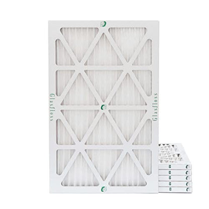 Glasfloss 10x20x1 MERV 10 Pleated AC Furnace Air Filters. Box of 6 - style: 10x20x1