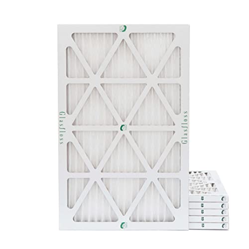 Glasfloss 12x20x1 MERV 10 Pleated AC Furnace Air Filters. Box of 6 - style: 12x20x1