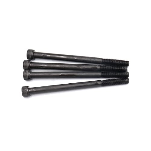 6pcs M10 x 110mm Black Socket Cap Bolts Screws 12.9 Grade Alloy Steel - size: 6pcs M10 x 110mm