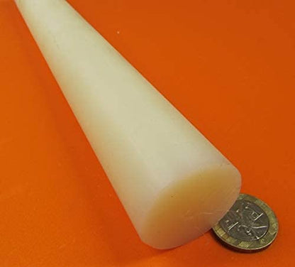 Natural Nylon 6/6 Extruded Round Rod 1.375" (1-3/8") x 4 Ft Length 1 pc