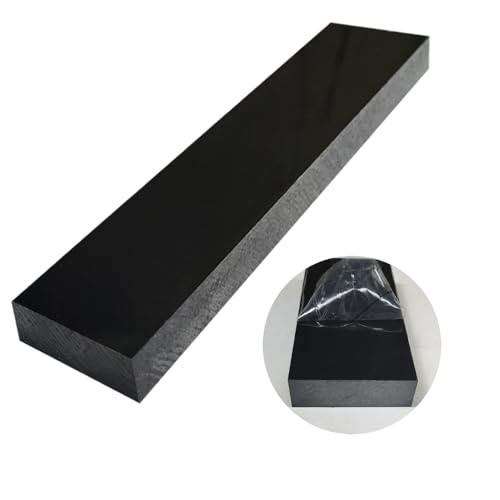 High-Density Polyethylene (HDPE) Plastic Block 1" x 3" x 12",HDPE Plastic Tapping Block for Machining,Home Improvements,DIY Projects (Black) - color: Black, size: 1" x 3" x 12"