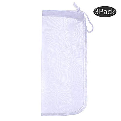 ALEGI 180 Micron Extra Fine Aquarium Filter Media Bag, 10" x 3.9" - size: 10"*3.9" (3 pack)