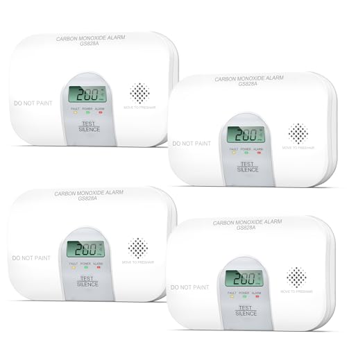 Siterwell Travel Carbon Monoxide Detector 7 Year Product Life, - size: 4 Pack