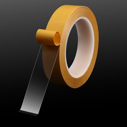 Ultra-Thin Clear Double Sided Tape 1 Inch x 82 Feet Heavy Duty Transparent Two Sided Mounting Tape for LED Strips, LCD Screen Repair, Woodworking, Crafts, Posters, Scrapbook, Clothes, Residue Free - size: 1 inch x 82 feet