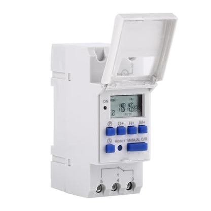 7 Day Programmable Timer Relay, 16 On Off Digital Time Switch 110V 15A - size: 110V English, style: 110V English