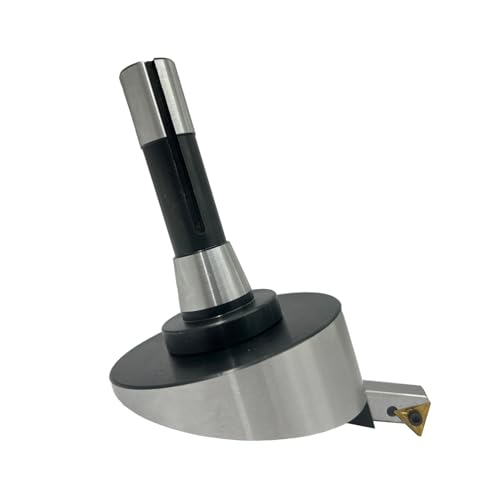 MachEl 4" Fly Cutter with Indexable Carbide Insert Tool, R8 Shank - size: R8 Shank (7/16 UNF Drawbar)
