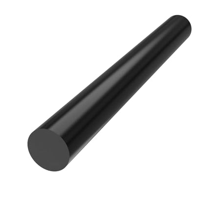 Defendifend Round Acetal Copolymer Rods 13-Inch Length Black Acetal Copolymer Rod Rigid Wear-Resistant Machinable Long Acetal Rods (POM rods) (1, Black, 1.4 X 13 inch) - color: Black, size: 1.4 X 13 inch