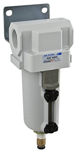 PneumaticPlus SAF400-N06BD-MEP Compressed Air Particulate Filter 3/4" NPT - style: Metal Bowl - Auto Drain