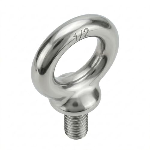 HomelyNest Eye Bolt 1/2"-13 x 1-1/2" - Heavy Duty 304 Stainless Steel Shoulder Eye Bolt for Lifting, Marine Grade, Machinery, 10 Packs - size: 1/2