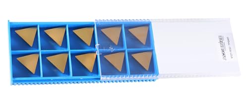 Accusize TPG431 TiN Coated Carbide Inserts, 1/2 in IC, 3/16 in Thick - size: TPG431