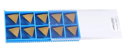 Accusize TPG431 TiN Coated Carbide Inserts, 1/2 in IC, 3/16 in Thick - size: TPG431