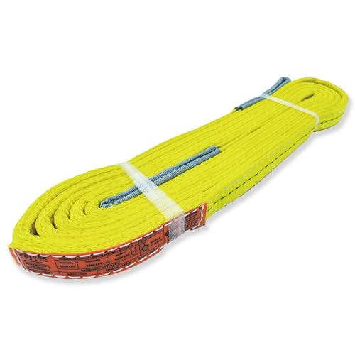 2-Ply Lifting Sling Straps 1”x 10ft - 3100lbs Vertical Capacity Heavy Duty Flat Eye Lift Sling, for Rigging Moving Towing Hoisting -1Pack - Kodiak Straps - color: 1 PACK, size: 1inch x 10ft