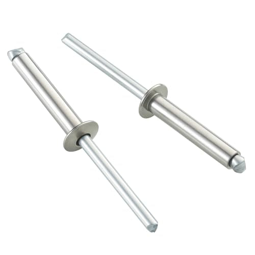 80pcs 3/16" x3/4" Stainless Blind Rivets,Pop Rivets,304 Stainless Steel Grip and Steel Mandrel,4.8 x 19mm - color: Stainless Steel, size: 3/16" x 3/4"