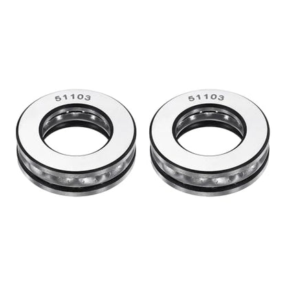 uxcell 2Pcs Thrust Ball Bearings, 17mm Bore 30mm OD 9mm Thick 51103 ABEC5 - size: 51103 17mm x 30mm x 9mm
