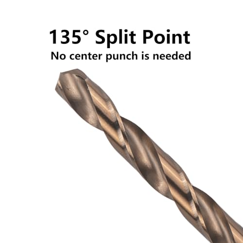 5/16 in. x 12 in. Cobalt Aircraft Extension Drill Bits Set(3PCS), M35 High Speed Steel Drill Bit Extra Long Deep Hole Drilling for Stainless Steel, Plastic and Wood - size: 5/16"x12"(3PCS)
