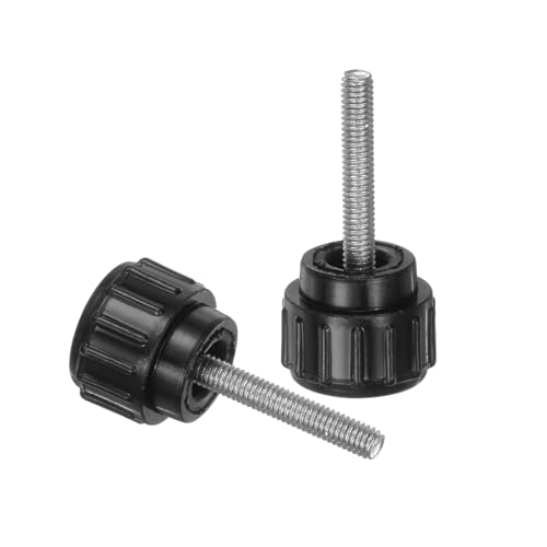 uxcell 8pcs Knurled Clamping Knobs M3 x 16mm Metric Male Thread 14mm Head - size: M3 x 16mm x 14mm