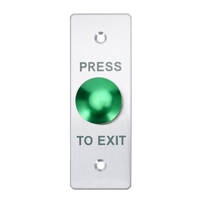 Push to Exit Button，12V DC Push to Exit Switch with LED Light, IP67 Waterproof,NC/NO/COM Outputs, Surface Mount Request-to-Exit Device for Access Control Systems (115X40-C) - color: 115X40-C