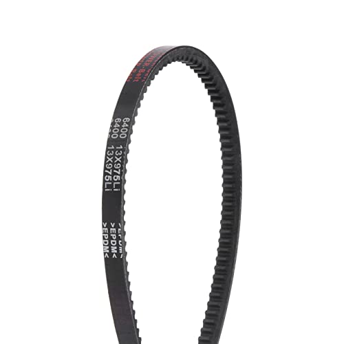 HARFINGTON 2pcs 13x975 Cogged V-Belts AX Section Drive Raw Edge Belt 975mm Inner Girth 13mm Width 8mm Thickness EPDM for Power Transmission - size: 975mm