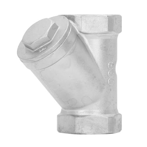 Y Strainer 1 1/2in 304 Stainless Steel Y Type Strainer Y Strainer Valve for Water Oil Gas Thread Pipe