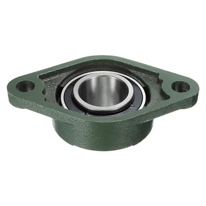 uxcell 2pcs UCFL210-31 Pillow Block Bearings 1-15/16 inch Bore Self Alignment, Solid Cast Iron Base Mounted Chrome Steel Bearings - size: UCFL210-31