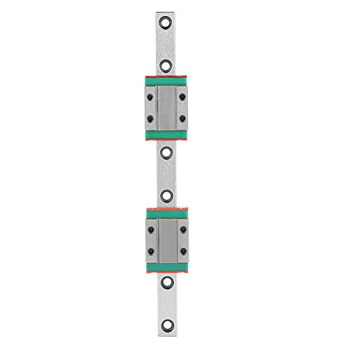 Oumefar Linear Rail, MGN9B Linear Rail Linear Rail 150mm/5.9inch Linear Rail 9mm Width with 2pcs Rail Block, Small Carriage Slide Rail Linear Motion Guideway Rods for CNC