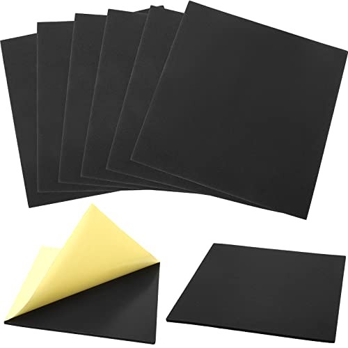 Frienda 8 Pcs Adhesive Foam Padding Sheets with Adhesive Closed Cell Backing Self Stick EVA Insulation Anti Vibration Rubber Slip Pad for Shock Absorption Craft Furniture (12 x 12 x 1/4 Inch) - size: 12 x 12 x 1/4 Inch