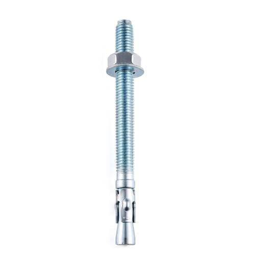 10 Pcs 1/2" x3-1/4 Wedge Anchors,Heavy-Duty Mounting Bolts for Concrete - size: 1/2"x3-1/4"