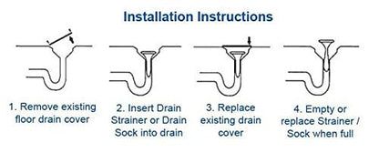 4" Plastic Mesh Drain-Net Drain Strainer