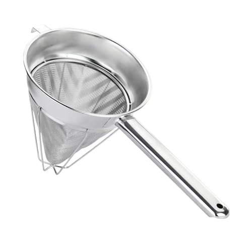 8-Inch Stainless Steel Fine Mesh Chinois Strainer - size: 8-Inch