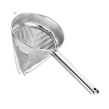 8-Inch Stainless Steel Fine Mesh Chinois Strainer - size: 8-Inch