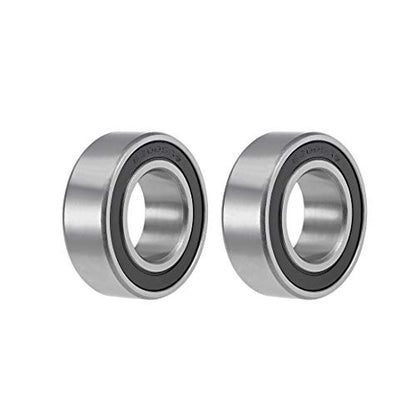 uxcell 63005-2RS Deep Groove Ball Bearings 25mm x 47mm x 16mm Double Sealed Chrome Steel Z2 ABEC1 2pcs - size: 25x47x16mm